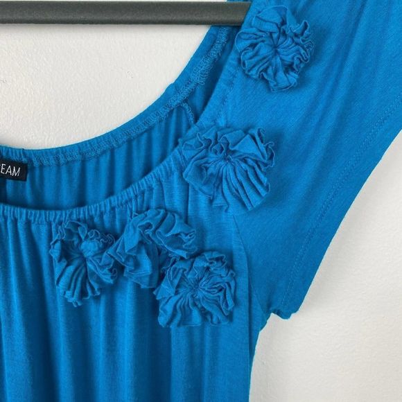 American Dream Size M. Turquoise blouse. - Picture 2 of 4